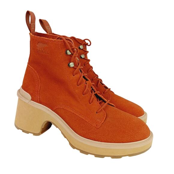 Sorel Women's SZ 8 Hi-Line Waterproof Lace-Up Boot In Warp Red NWOT - Picture 2 of 9